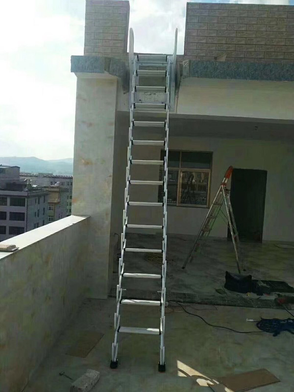 内蒙古壁挂式伸缩楼梯安装